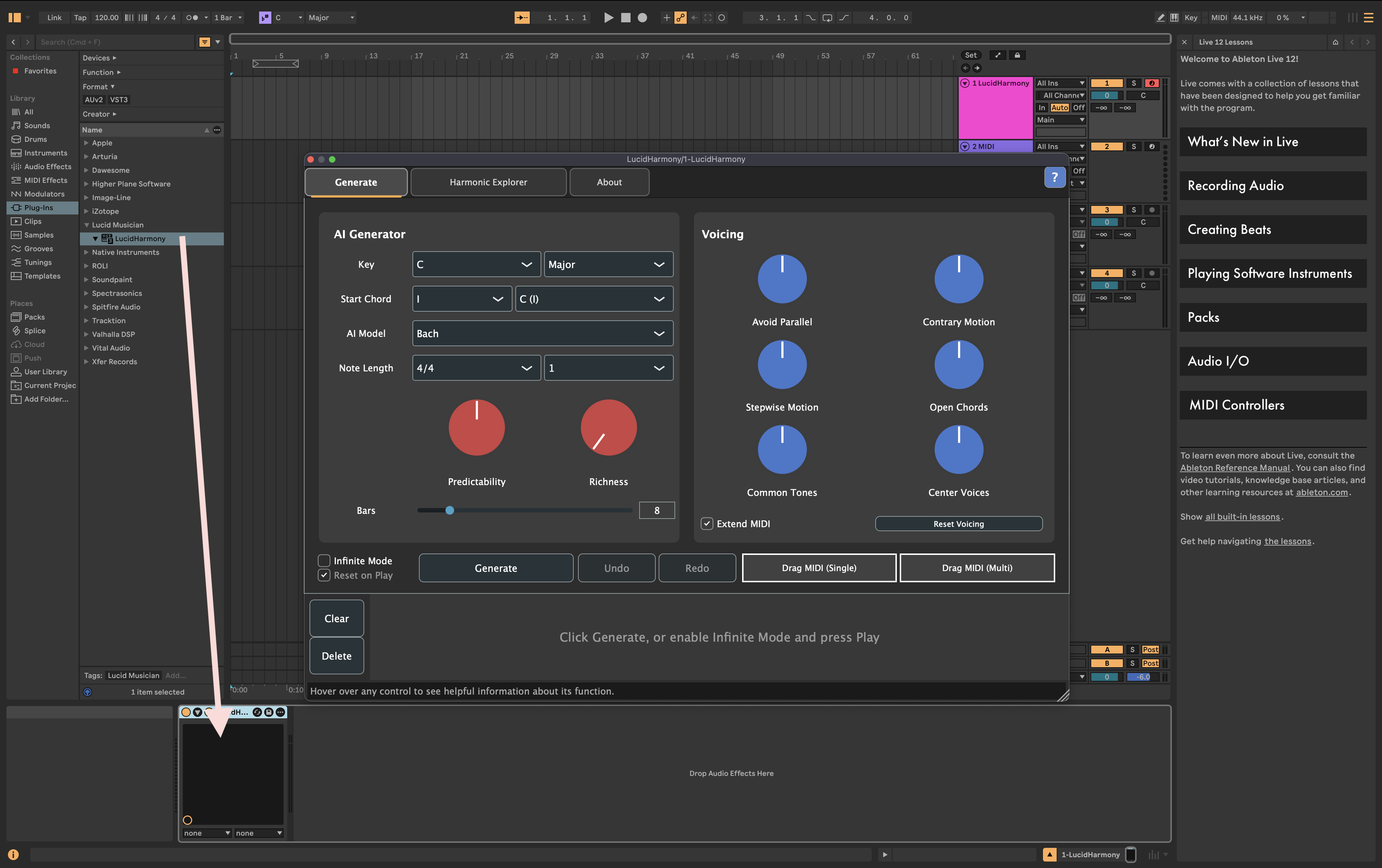 Ableton Live MIDI routing setup