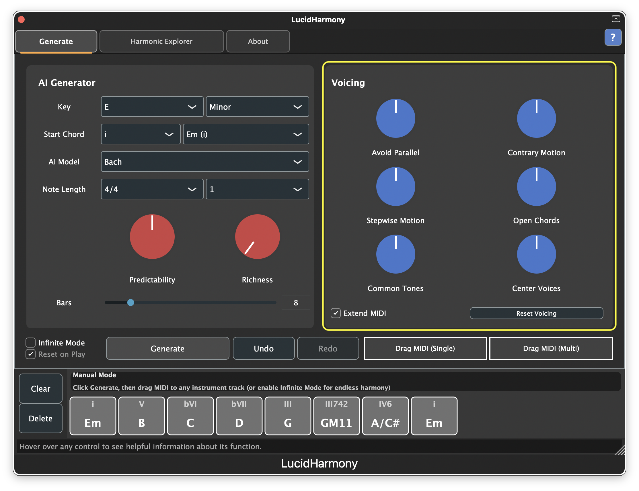 Adjust Voicing